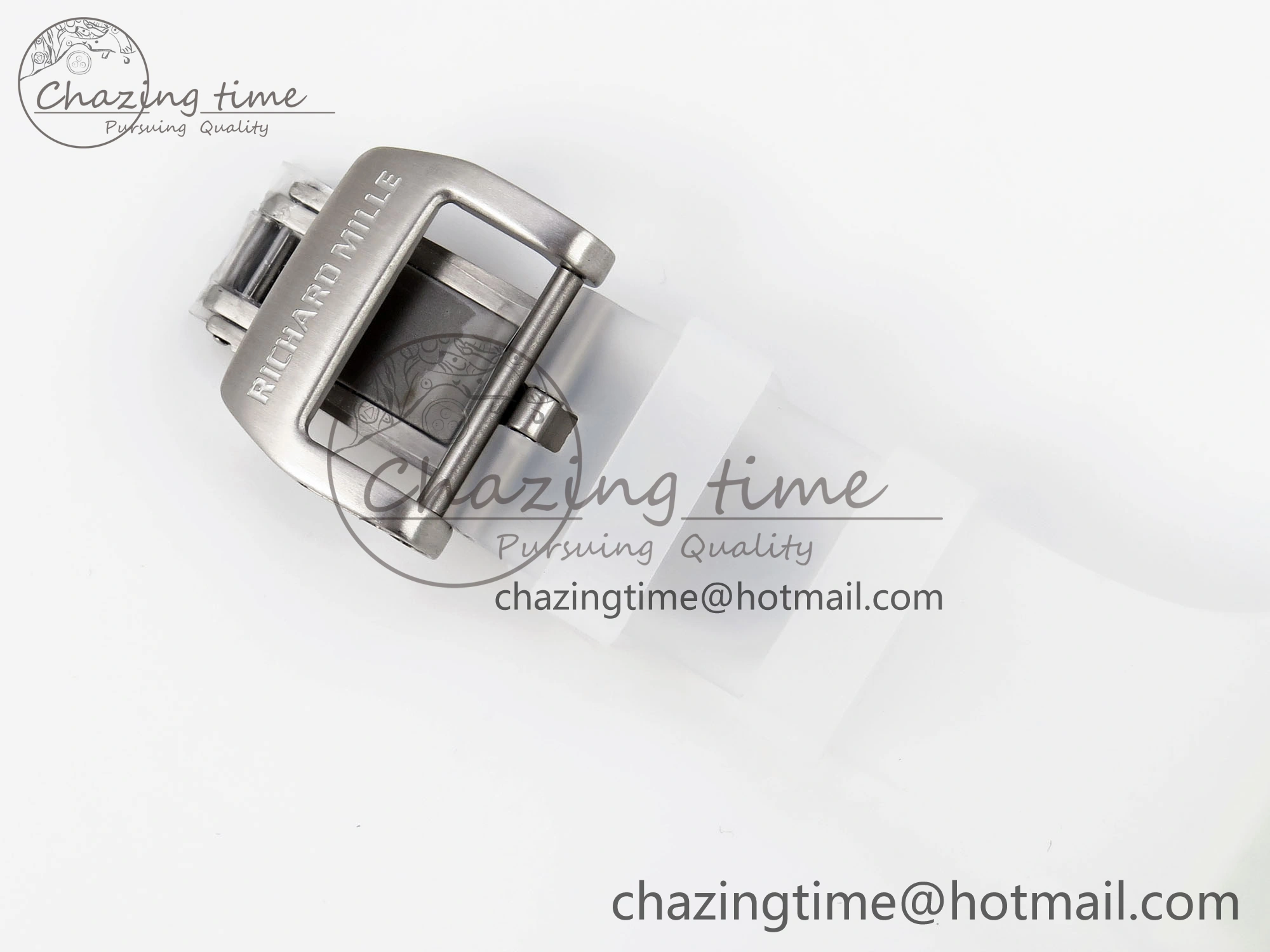 RM035 Blue Transparent RMF Best Edition Skeleton Dial on Translucent Rubber Strap Clone RMUL2