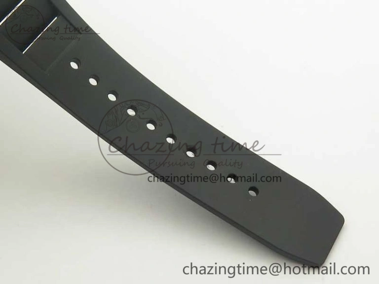 RM035 RG Diamonds Bezel KVF Best Edition Skeleton Dial on Black Rubber Strap MIYOTA8215