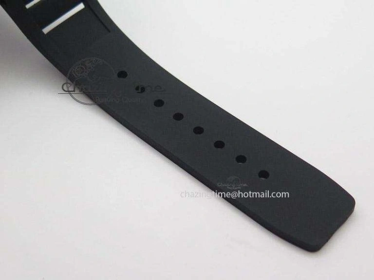 RM035 Rafael Nadal NTPT Carbon Black Skeleton Dial On Black Rubber Strap MIYOTA9015 RMF