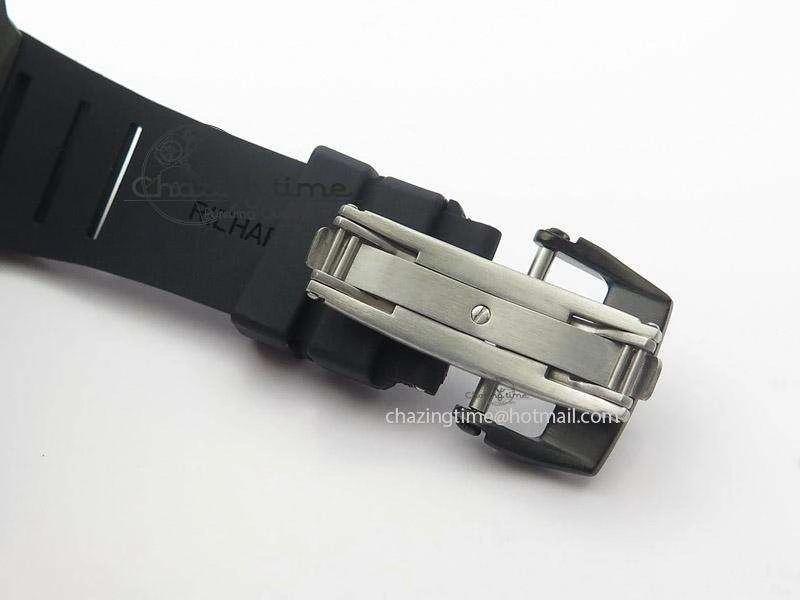 RM035 Rafael Nadal NTPT Carbon Black Skeleton Dial On Black Rubber Strap MIYOTA9015 RMF