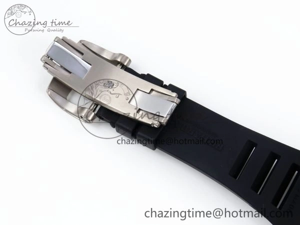 RM035 Red Carbon SONIC Best Edition Skeleton Dial on Black Rubber Strap Clone RMUL2
