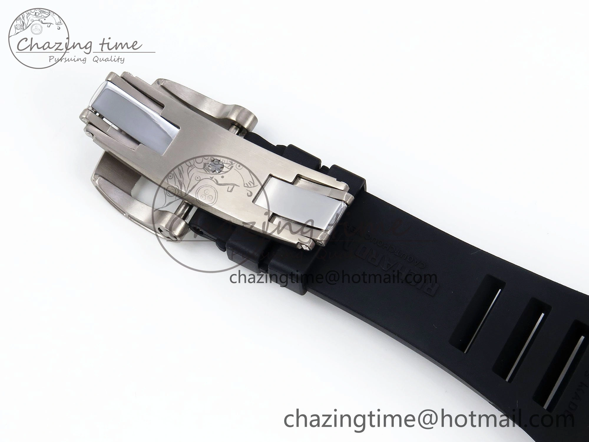 RM035 Red Carbon SONIC Best Edition Skeleton Dial on Black Rubber Strap Clone RMUL2