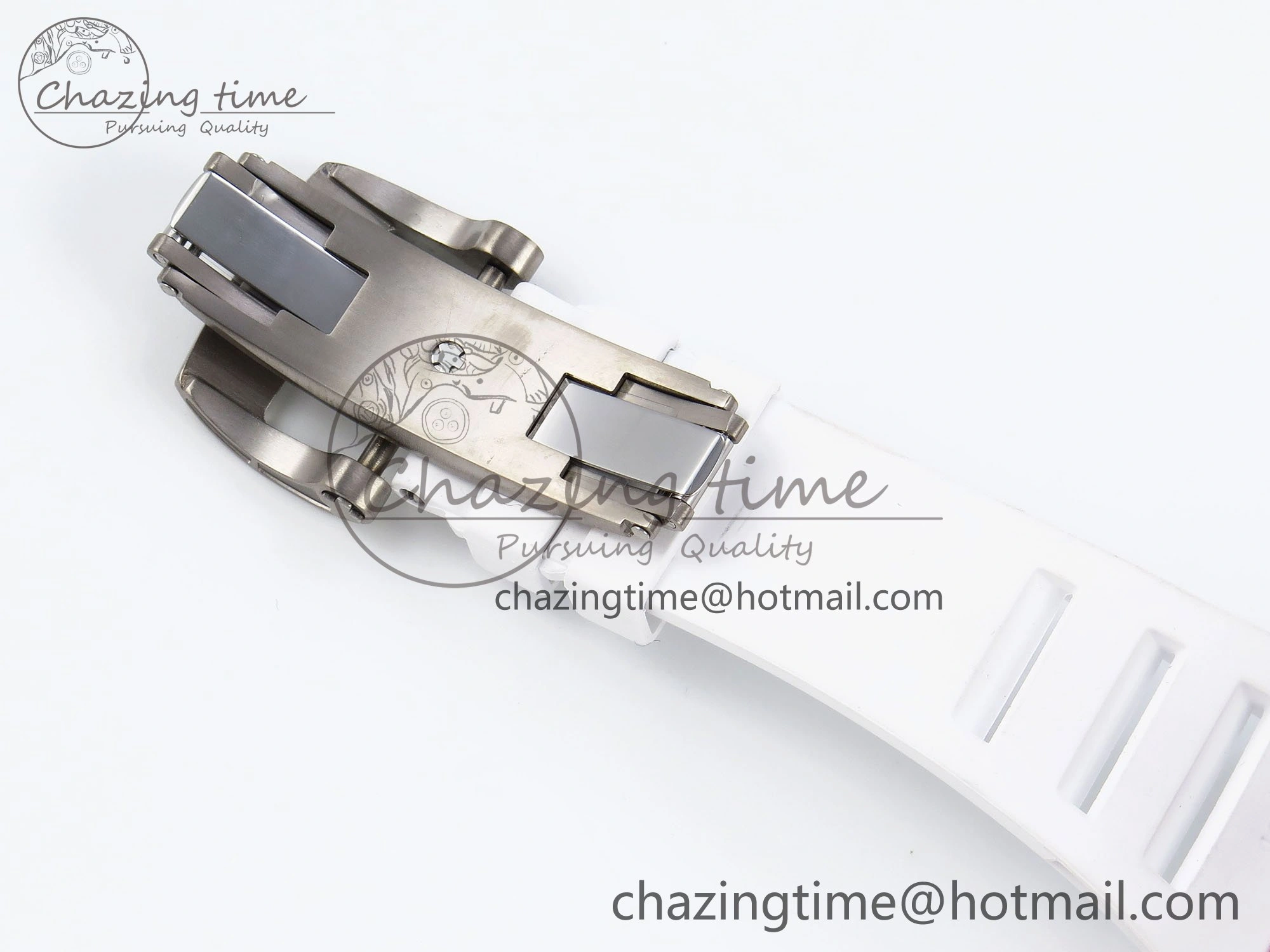 RM035 Red Carbon SONIC Best Edition Skeleton Dial on White Rubber Strap Clone RMUL2