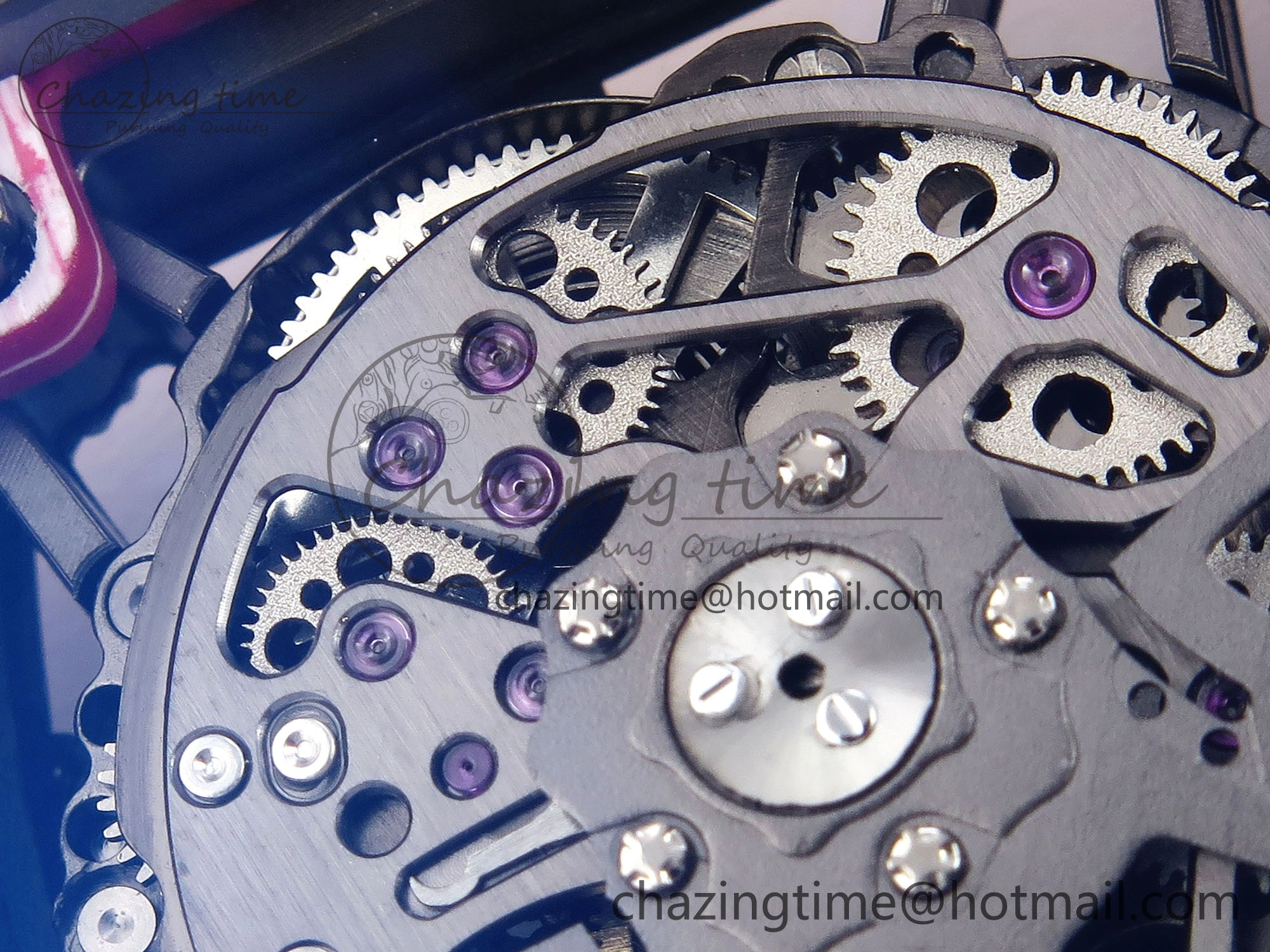 RM035 Red Carbon T+F Best Edition Skeleton Dial on White Rubber Strap Clone RMUL2