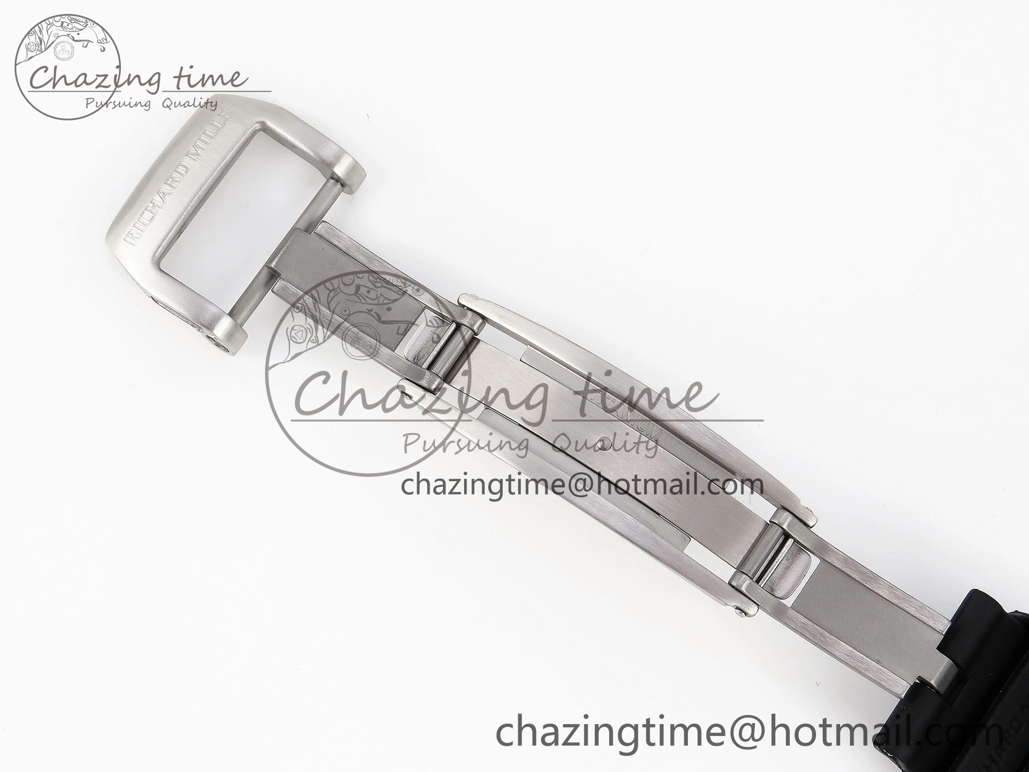RM035 Transparent RMF Best Edition Skeleton Dial on Black Rubber Strap Clone RMUL2