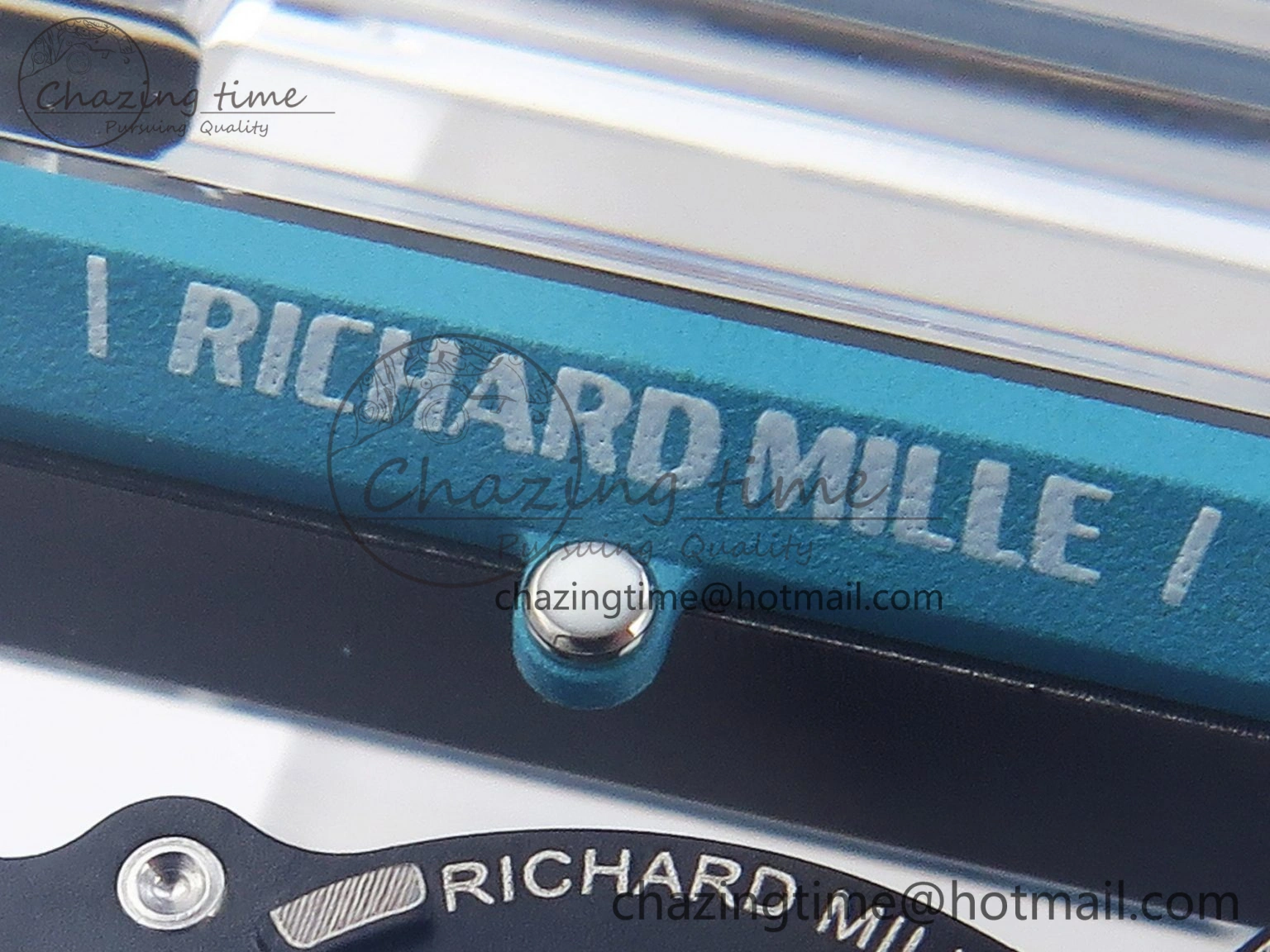 RM035 Transparent SONIC Best Edition Skeleton Blue Dial on White Nylon Strap Clone RMUL2