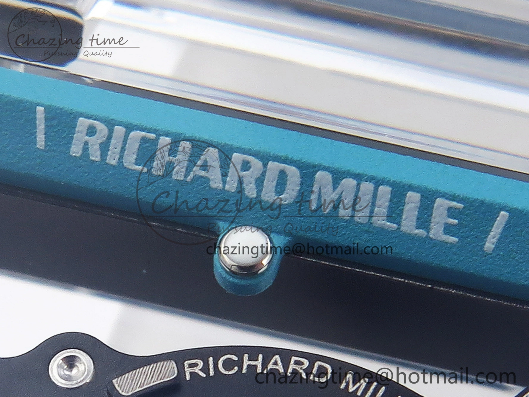 RM035 Transparent SONIC Best Edition Skeleton Blue Dial on White Nylon Strap Clone RMUL2