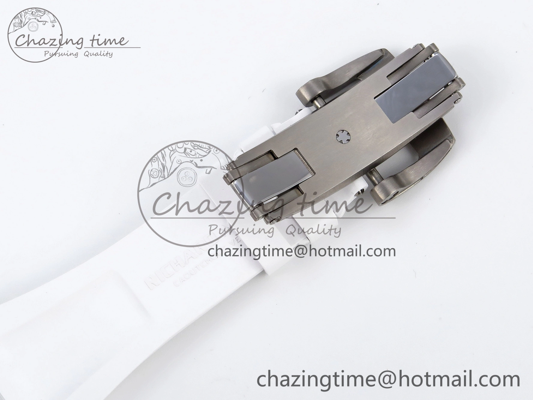 RM035 Transparent SONIC Best Edition Skeleton Blue Dial on White Nylon Strap Clone RMUL2