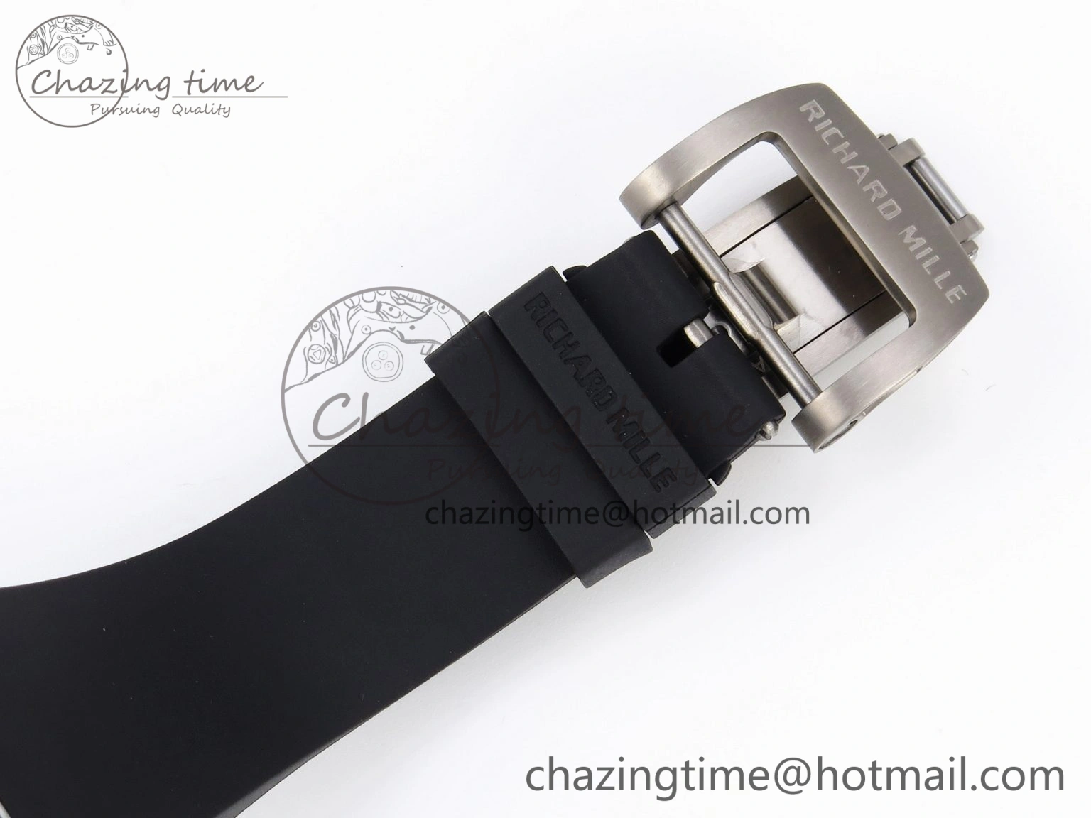 RM035 Transparent SONIC Best Edition Skeleton Dial on Black Nylon Strap Clone RMUL2