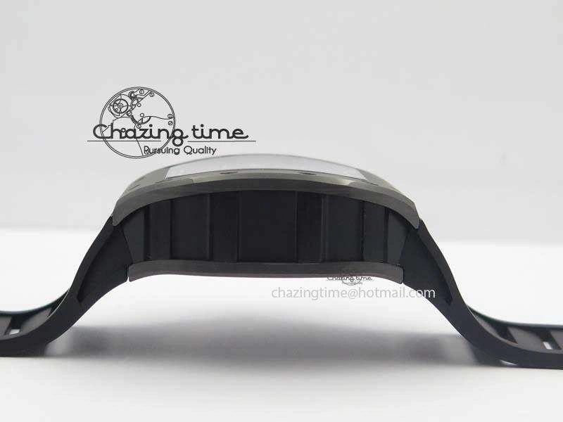 RM052-2 Black Ceramic Horse Dial On Black Rubber Strap MIYOTA8215 KVF
