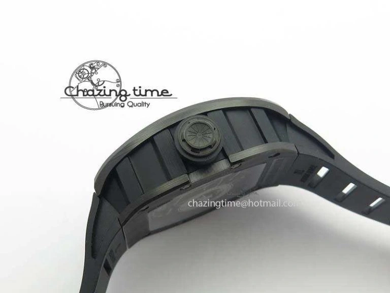 RM052-2 Black Ceramic Horse Dial On Black Rubber Strap MIYOTA8215 KVF