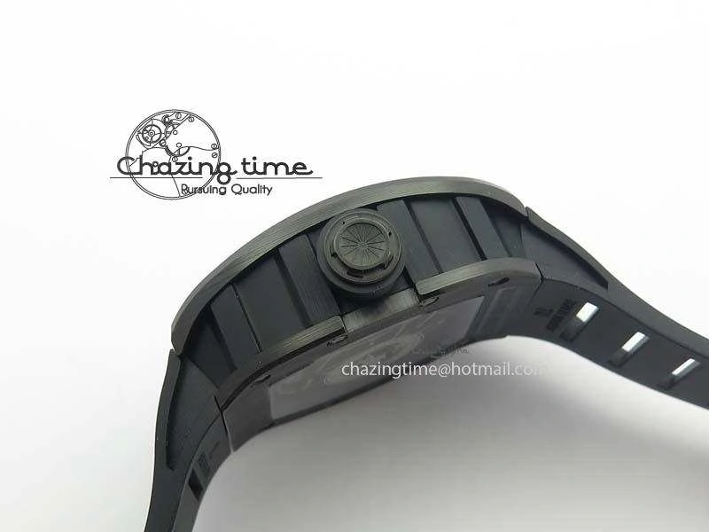 RM052-2 Black Ceramic Horse Dial On Black Rubber Strap MIYOTA8215 KVF