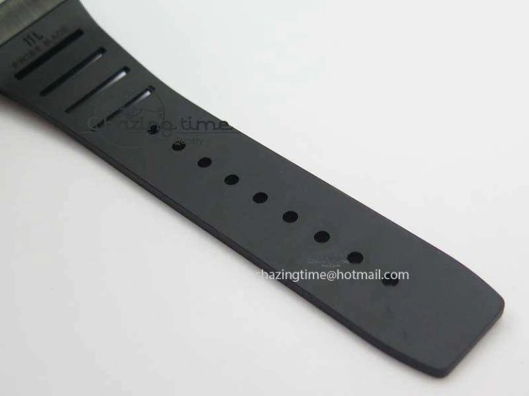 RM052-2 Black Ceramic Horse Dial On Black Rubber Strap MIYOTA8215 KVF