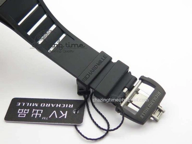 RM052-2 Black Ceramic Horse Dial On Black Rubber Strap MIYOTA8215 KVF