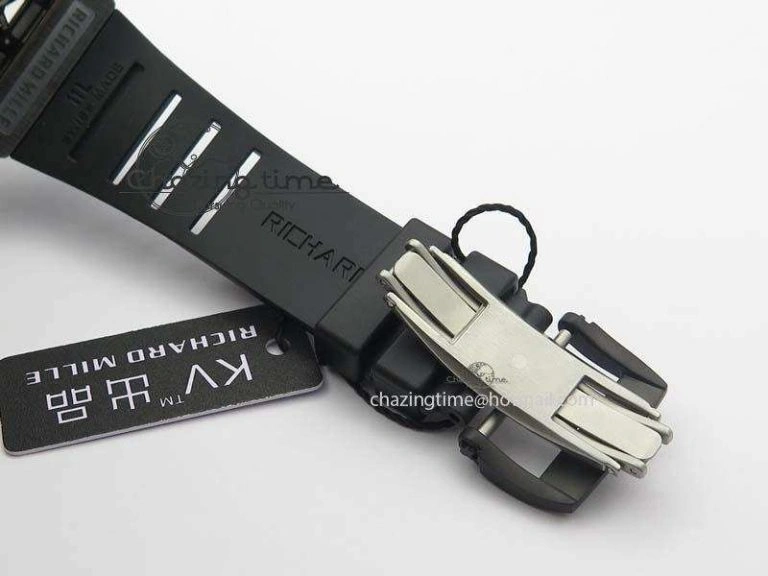 RM052-2 Black Ceramic Horse Dial On Black Rubber Strap MIYOTA8215 KVF