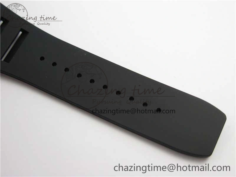 RM052 Skull Black Ceramic ZF 1:1 Best Edition RG Skeleton Dial on Black Rubber Strap NH05A