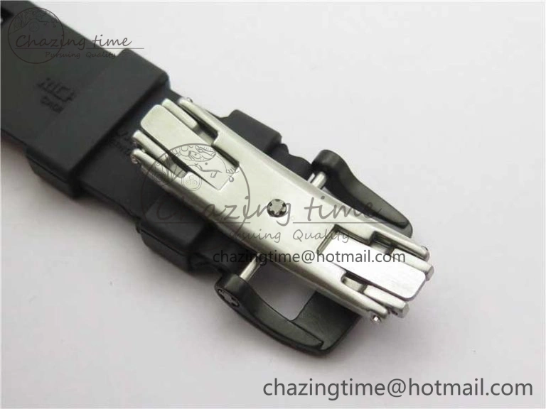 RM052 Skull Brushed Black Ceramic Real Tourbillon JBF 1:1 Best Edition RG Skull Dial on Black Rubber Strap