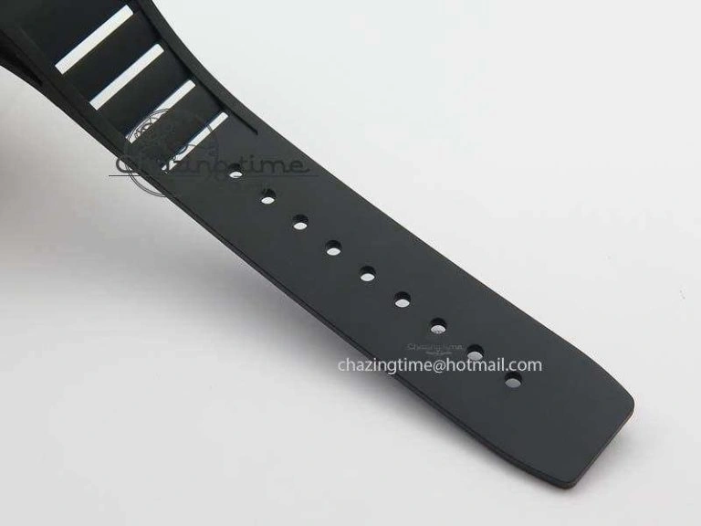 RM052 Skull Ceramic Black Inner Bezel Skeleton Dial On Black Rubber Strap MIYOTA8215 KVF