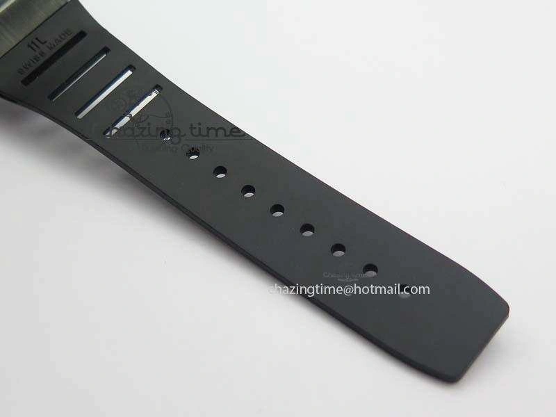 RM052 Skull Ceramic Black Inner Bezel Skeleton Dial On Black Rubber Strap MIYOTA8215 KVF