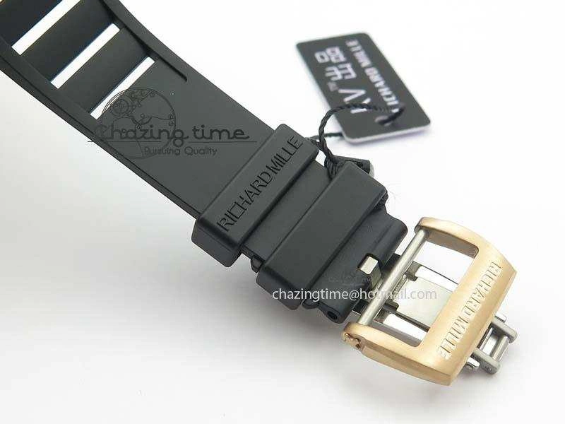 RM052 Skull Ceramic Black Inner Bezel Skeleton Dial On Black Rubber Strap MIYOTA8215 KVF