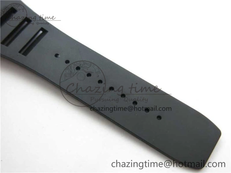 RM052 Skull Titanium ZF 1:1 Best Edition Skeleton Dial on Black Rubber Strap NH05A