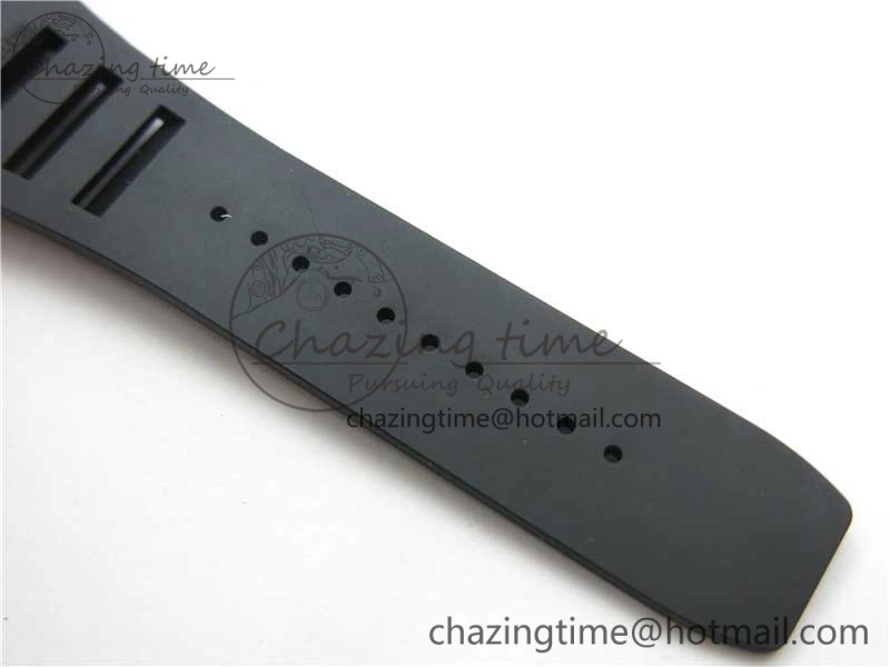 RM052 Skull Titanium ZF 1:1 Best Edition Skeleton Dial on Black Rubber Strap NH05A