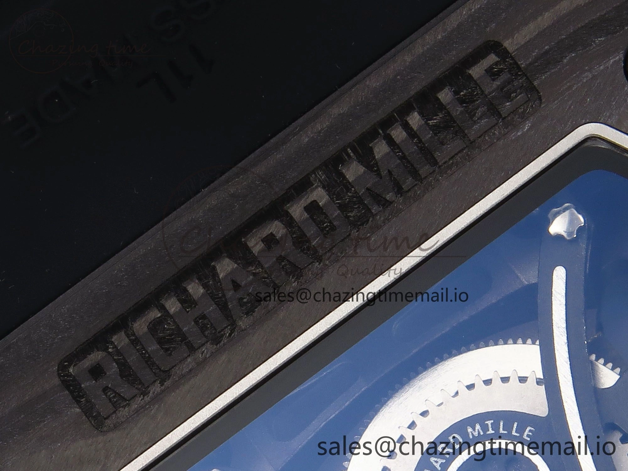 RM053-01 Real Forge Carbon JBF Best Edition Skeleton Dial on Black Rubber Strap Asian Movement