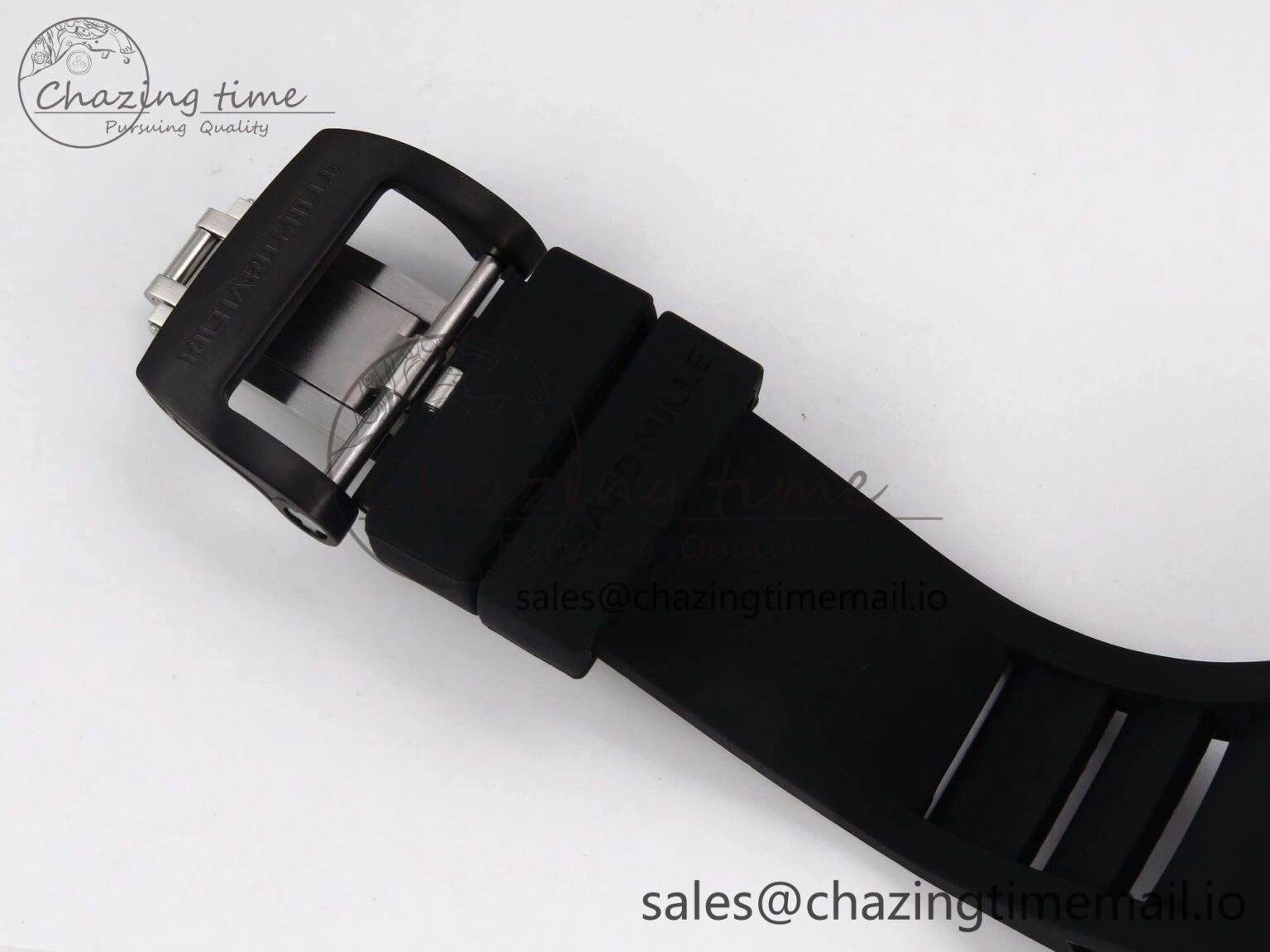 RM053-01 Real Forge Carbon JBF Best Edition Skeleton Dial on Black Rubber Strap Asian Movement