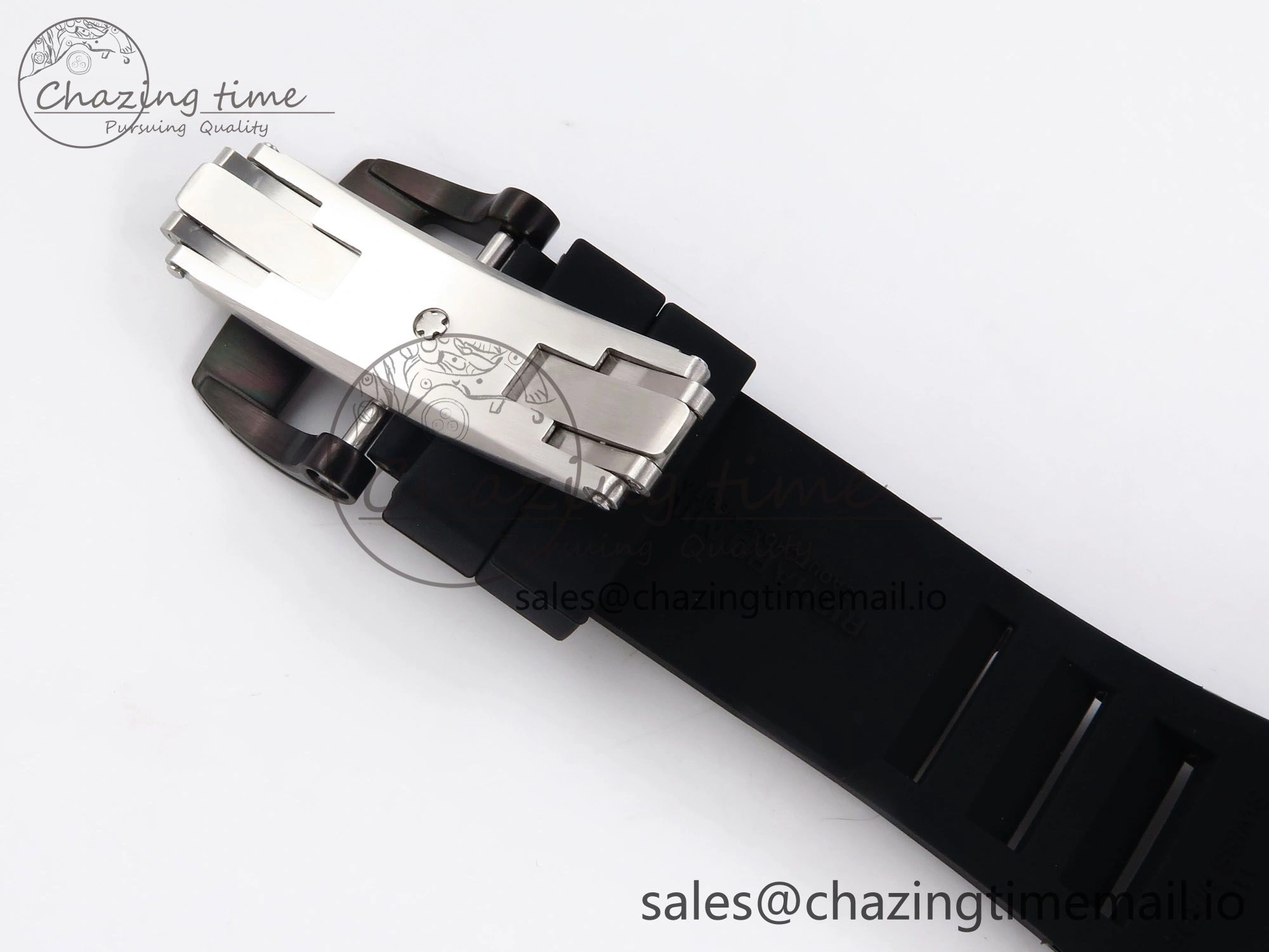 RM053-01 Real Forge Carbon JBF Best Edition Skeleton Dial on Black Rubber Strap Asian Movement