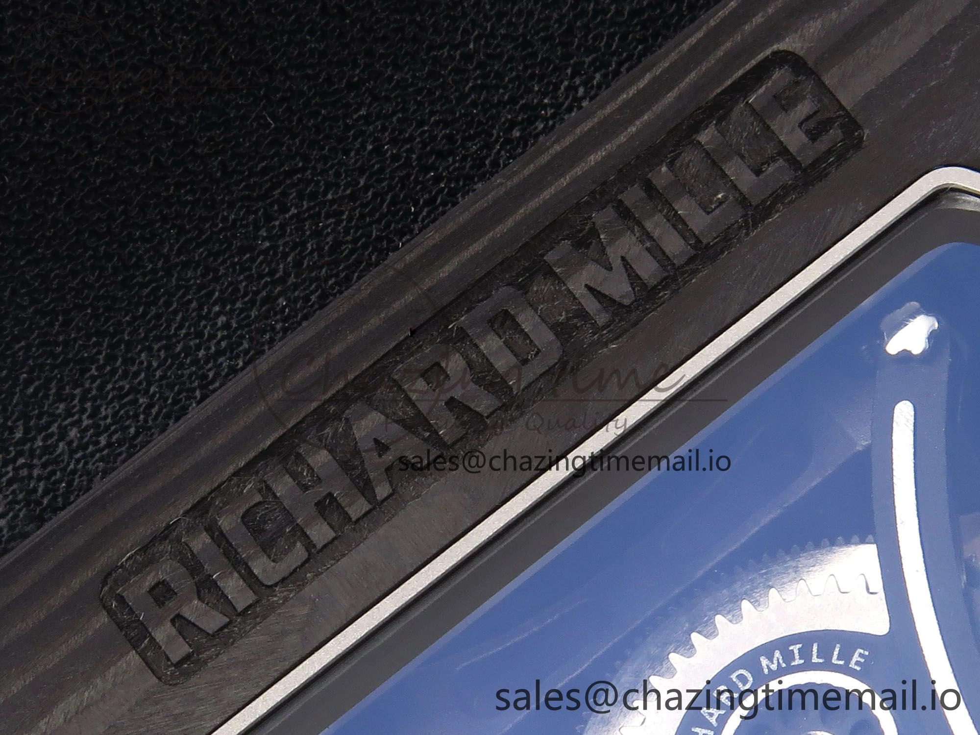 RM053-01 Real Forge Carbon JBF Best Edition Skeleton Dial on Blue Nylon Strap Asian Movement
