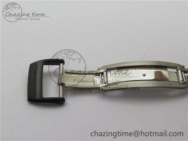 RM055-02 Real NTPT ZF 1:1 Best Edition Skeleton White Dial on Black Rubber Strap NH05A V3