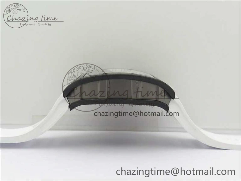 RM055-02 Real NTPT ZF 1:1 Best Edition Skeleton White Dial on White Rubber Strap NH05A V3