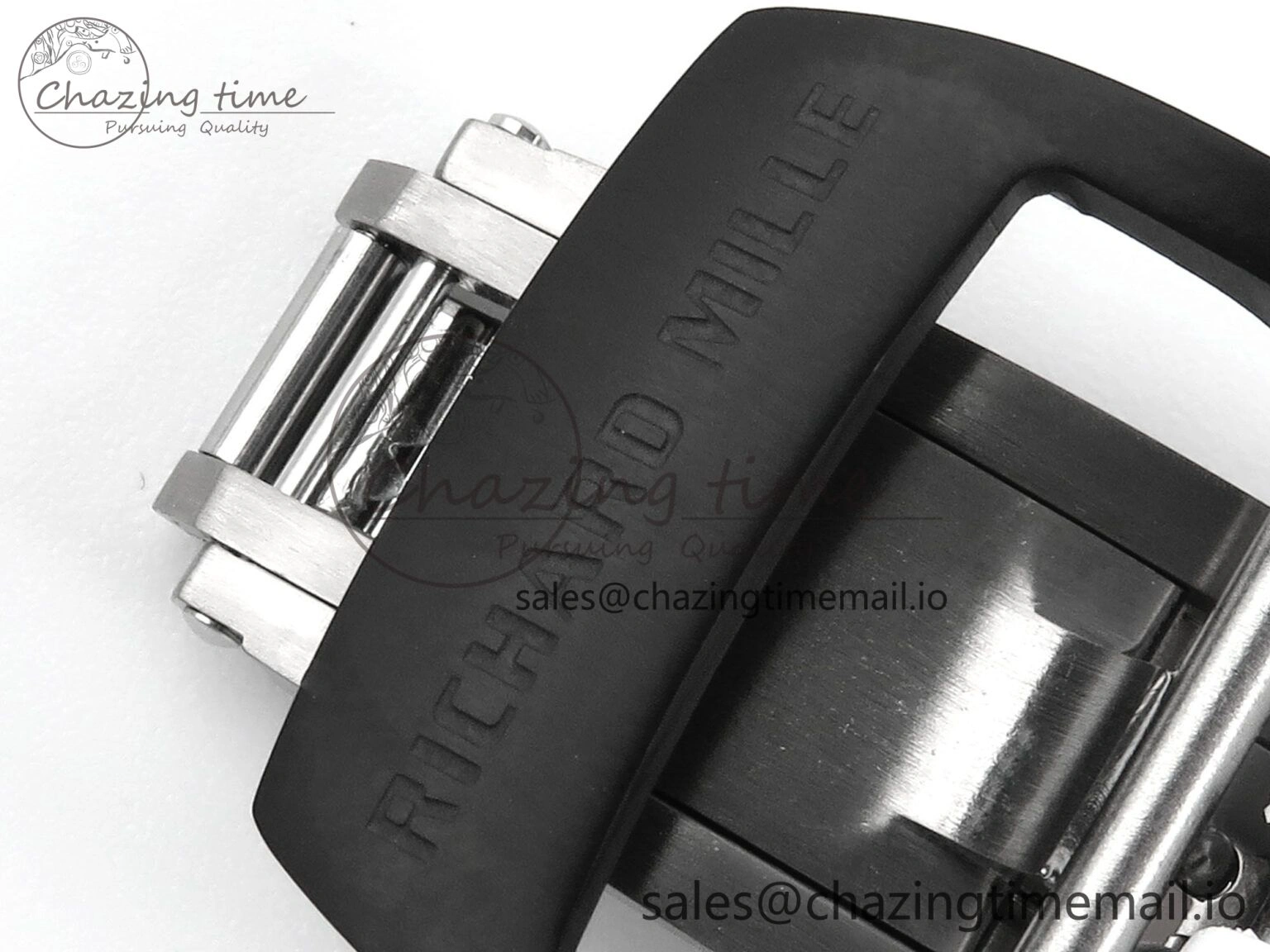 RM055 Black Ceramic RMF Best Edition White Skeleton Dial On White Rubber Strap RMUL2 Super Clone