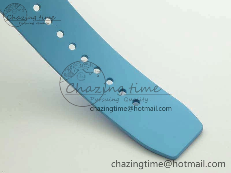 RM055 Carbon Case KVF Best Edition Skeleton Dial Blue Crown On Blue Rubber Strap MIYOTA8215