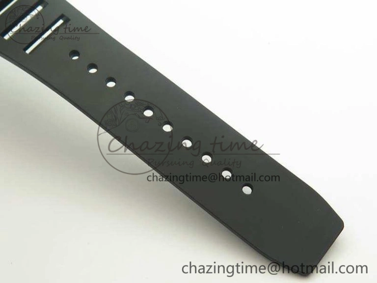 RM055 Carbon Case KVF Best Edition Skeleton Dial Blue Crown On Rubber Strap MIYOTA8215