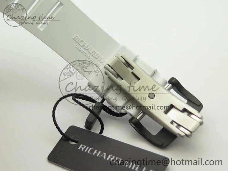 RM055 Carbon Case KVF Best Edition Skeleton Dial Gold Inner Bezel On Rubber Strap MIYOTA8215