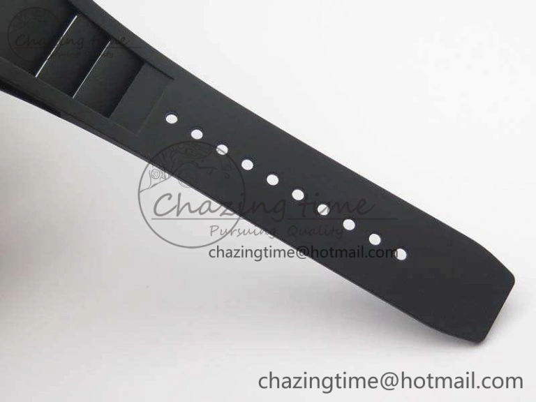 RM055 Forged Carbon Case KVF Best Edition Skeleton Dial Black Crown On Rubber Strap MIYOTA8215