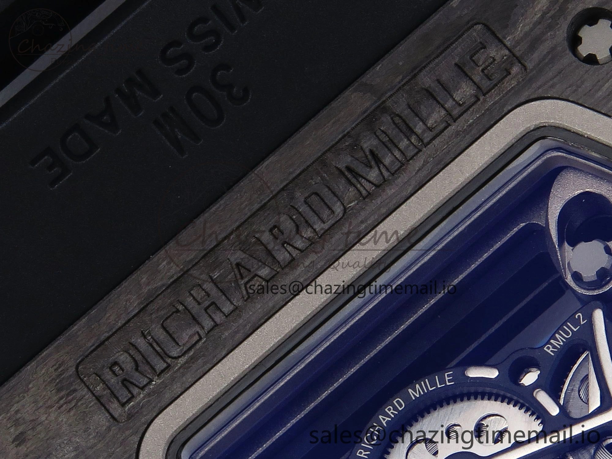 RM055 NTPT APSF 1:1 Best Edition Black Bezel Black Crown on Rubber Strap RMUL2 Super Clone