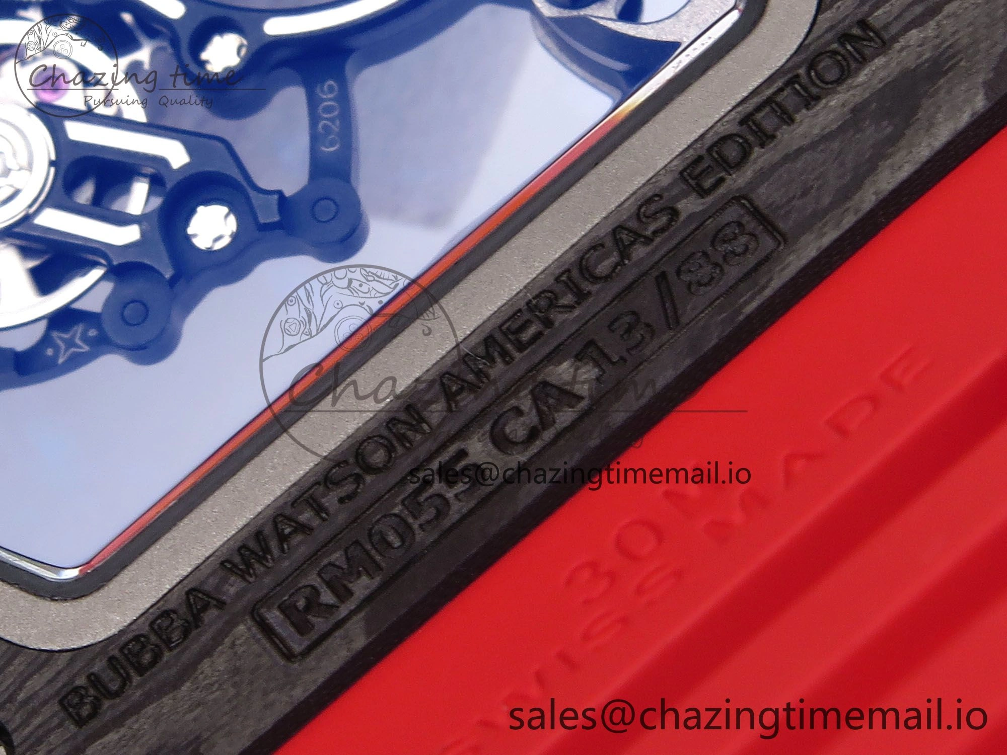 RM055 NTPT APSF 1:1 Best Edition Black Bezel Red Crown on Rubber Strap RMUL2 Super Clone