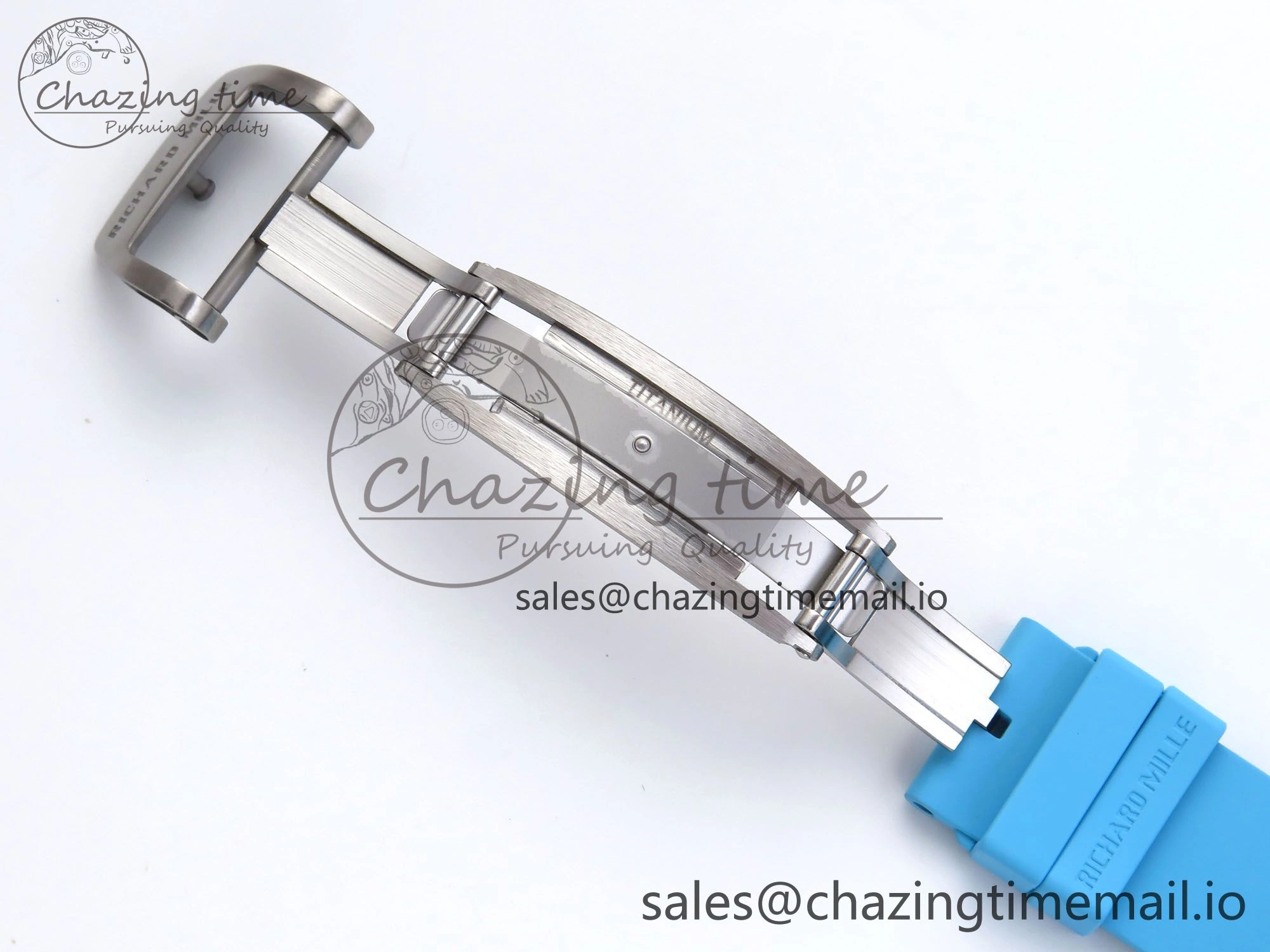 RM055 NTPT APSF 1:1 Best Edition Blue Bezel Blue Crown on Rubber Strap RMUL2 Super Clone