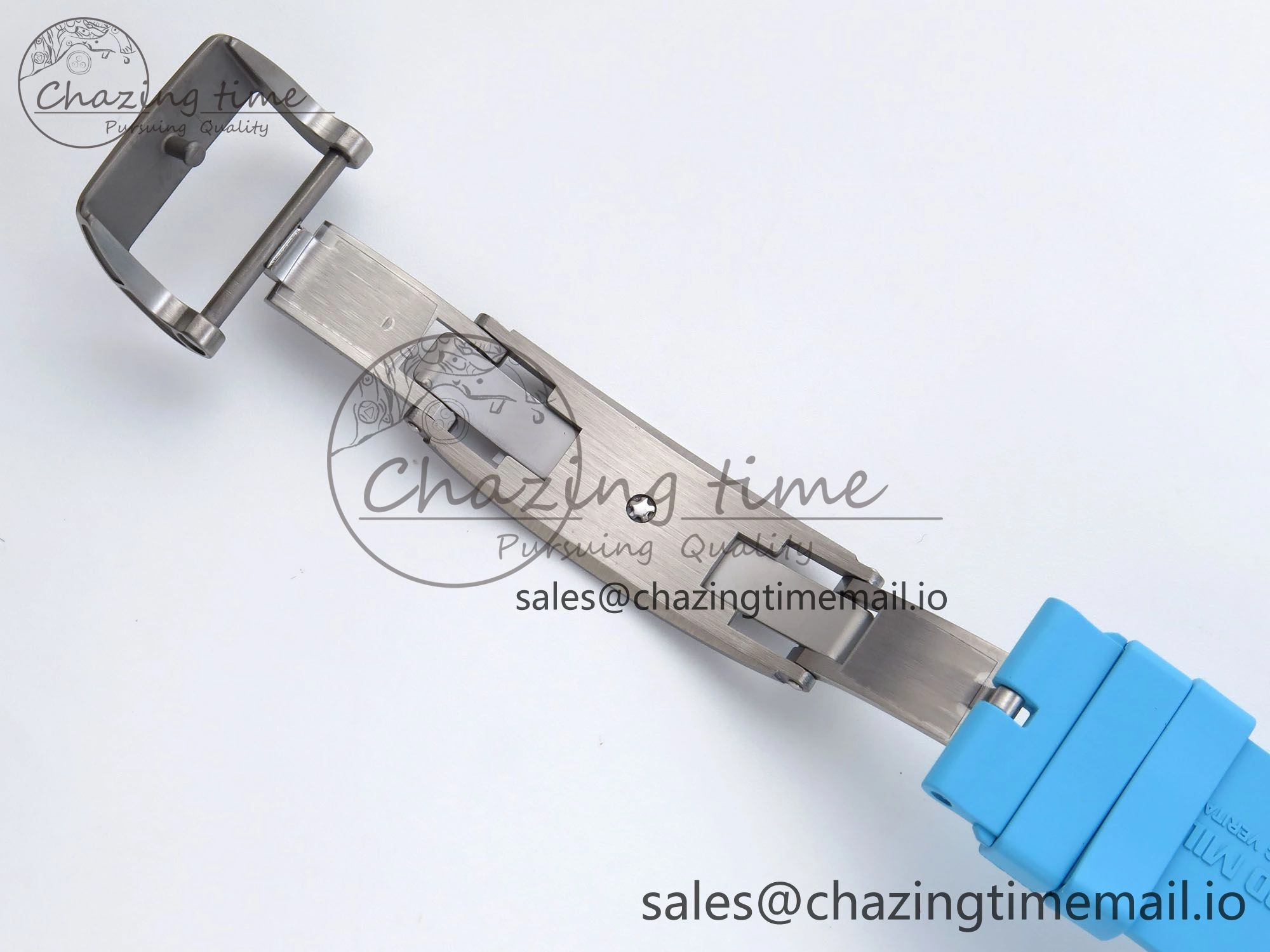 RM055 NTPT APSF 1:1 Best Edition Blue Bezel Blue Crown on Rubber Strap RMUL2 Super Clone