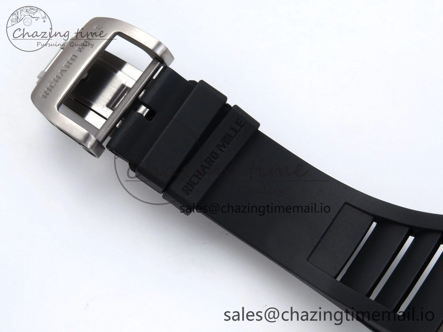 RM055 NTPT APSF 1:1 Best Edition RG Bezel Black Crown on Rubber Strap RMUL2 Super Clone