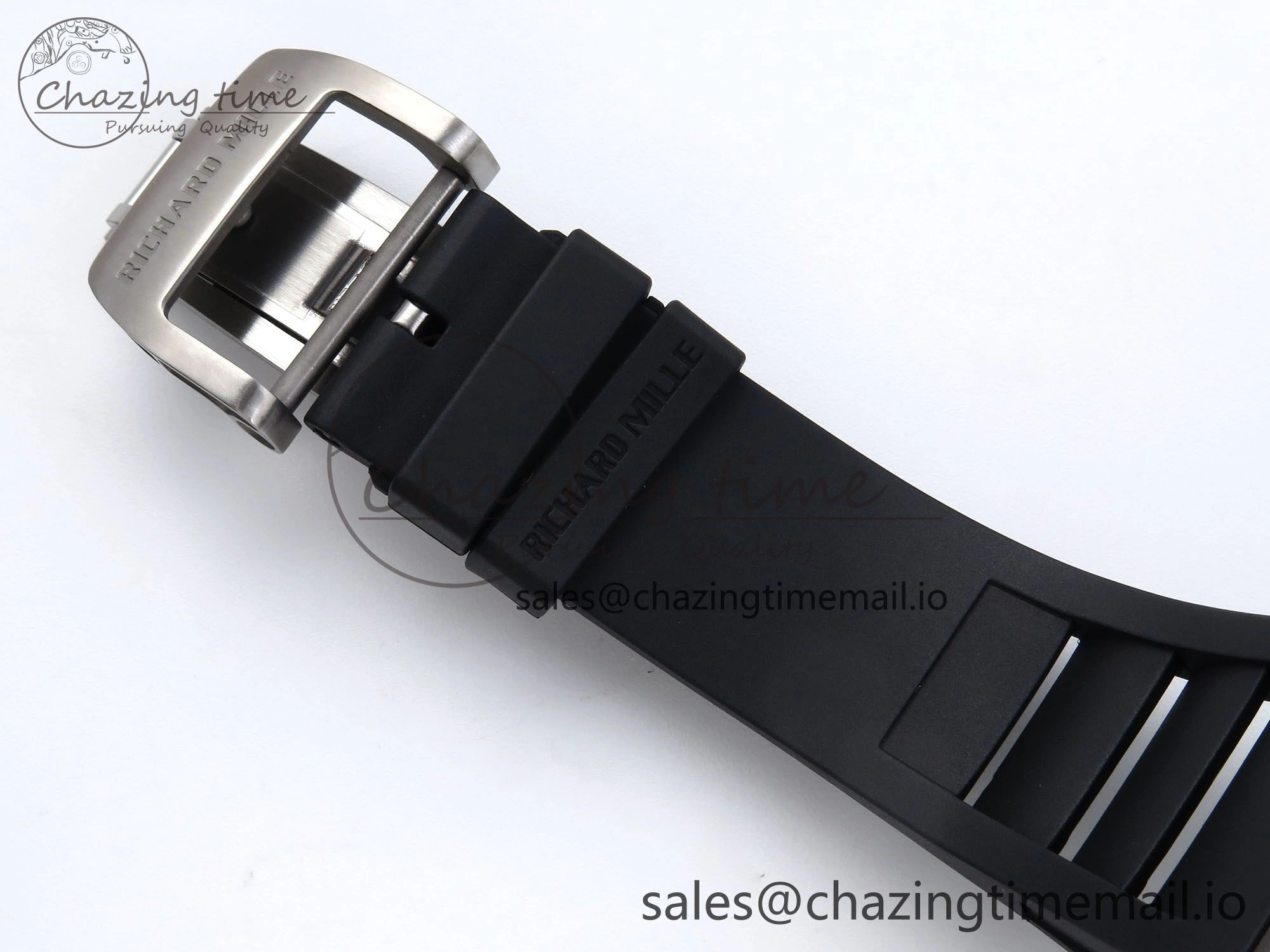 RM055 NTPT APSF 1:1 Best Edition RG Bezel Black Crown on Rubber Strap RMUL2 Super Clone