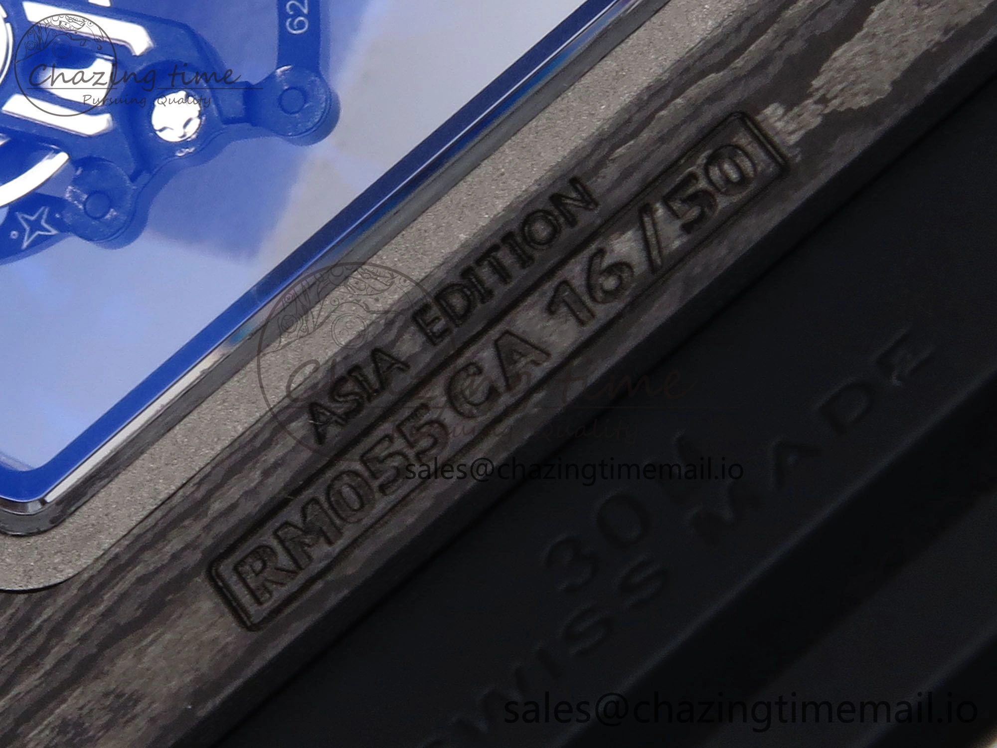 RM055 NTPT APSF 1:1 Best Edition RG Bezel Black Crown on Rubber Strap RMUL2 Super Clone