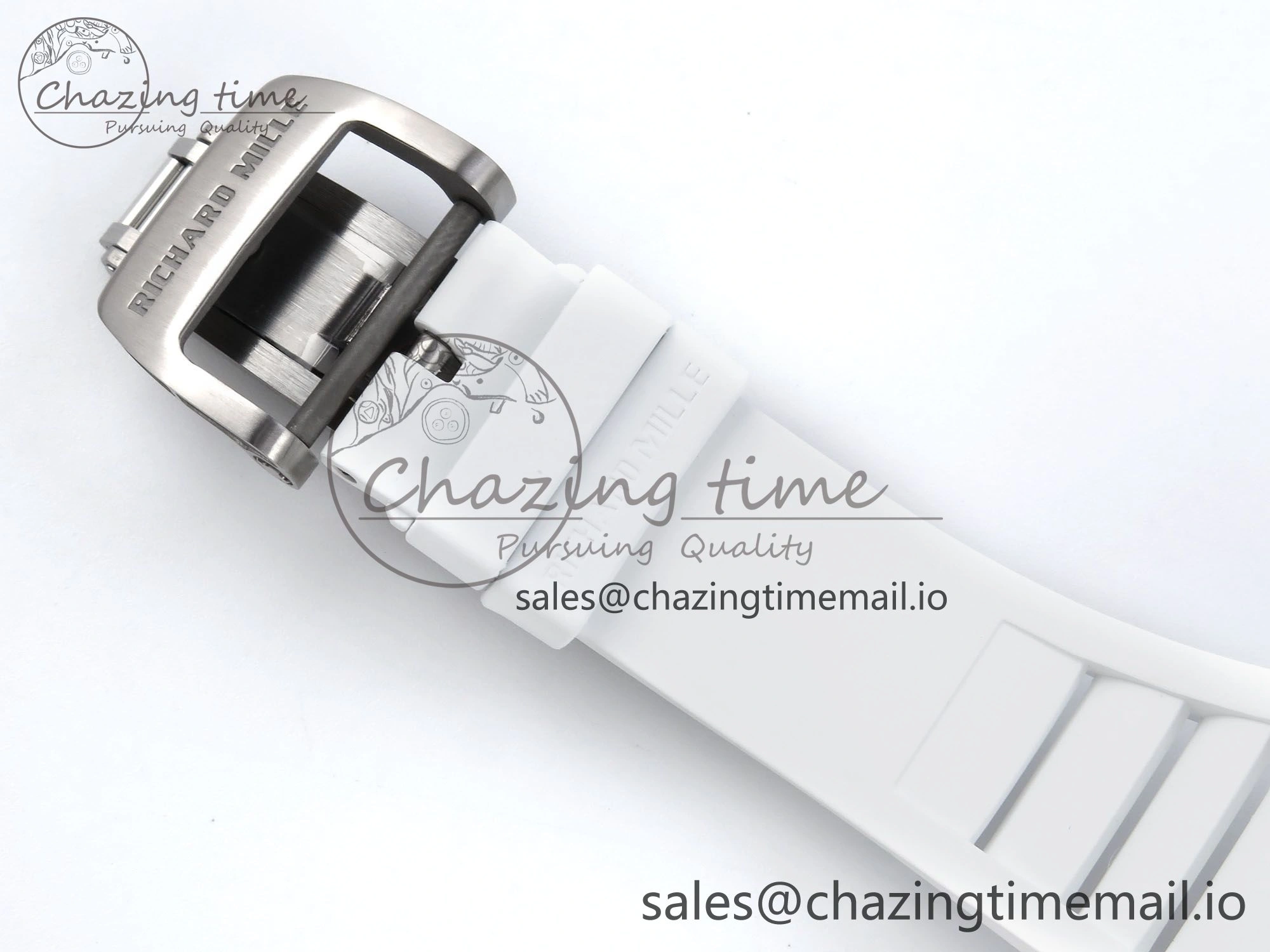 RM055 NTPT APSF 1:1 Best Edition White Bezel Red Crown on Rubber Strap RMUL2 Super Clone