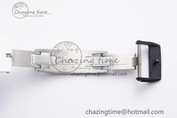 RM055 NTPT BBR Best Edition Skeleton White Dial on White Rubber Strap Clone RMUL2 V2