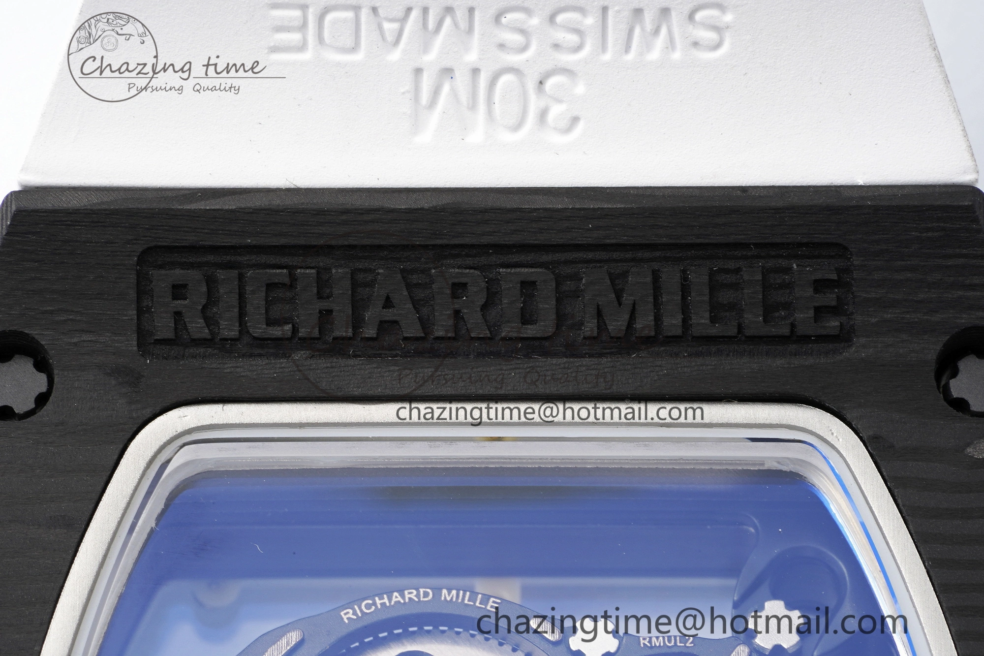 RM055 NTPT BBR Best Edition Skeleton White Dial on White Rubber Strap Clone RMUL2