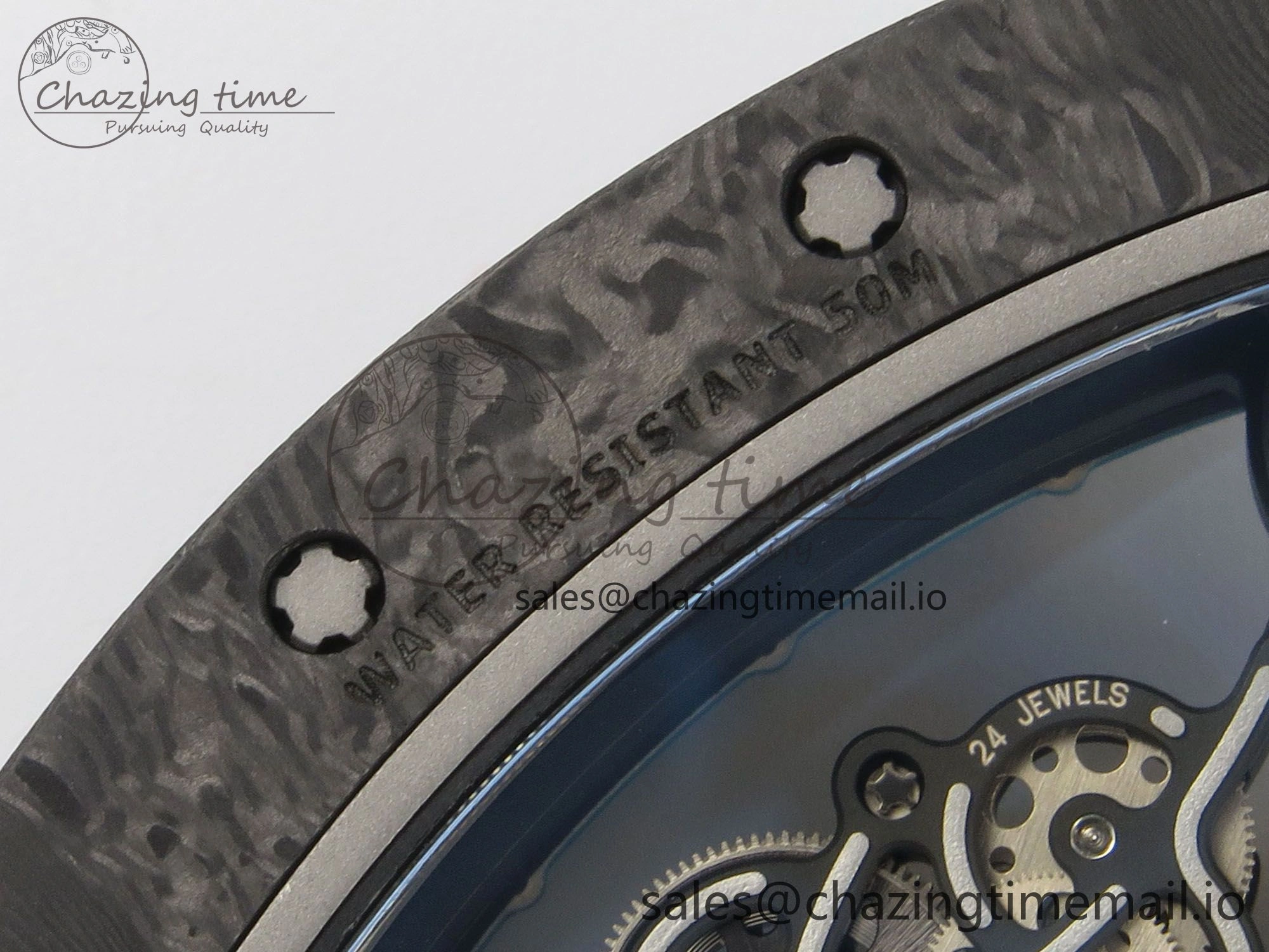RM055 NTPT KVF 1:1 Best Edition Blue White Inner Bezel Blue Crown on White Rubber Strap RMUL2 Super Clone