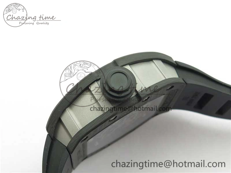RM055 NTPT KVF Best Edition Skeleton Dial Black Crown on Black Rubber Strap MIYOTA8215 V3