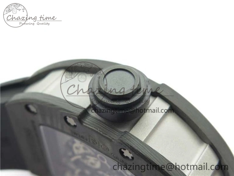 RM055 NTPT KVF Best Edition Skeleton Dial Black Crown on Black Rubber Strap MIYOTA8215 V3